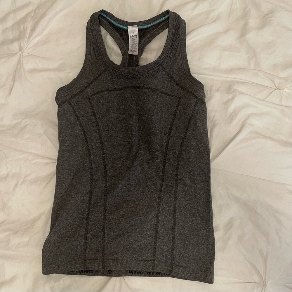 ivivva girls grey tank top size 10